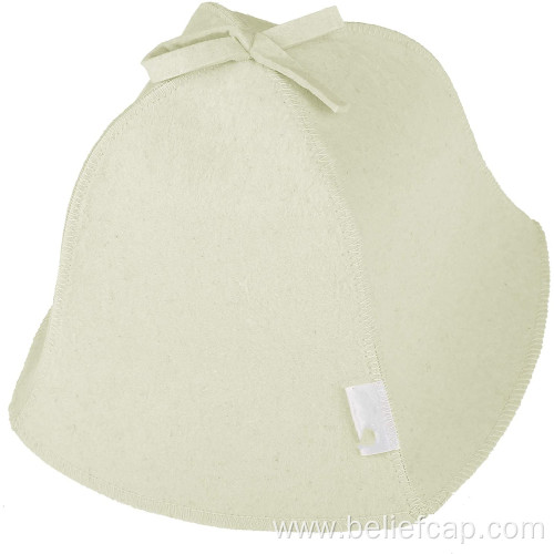 embroidery wool felt sauna hat for steam sauna